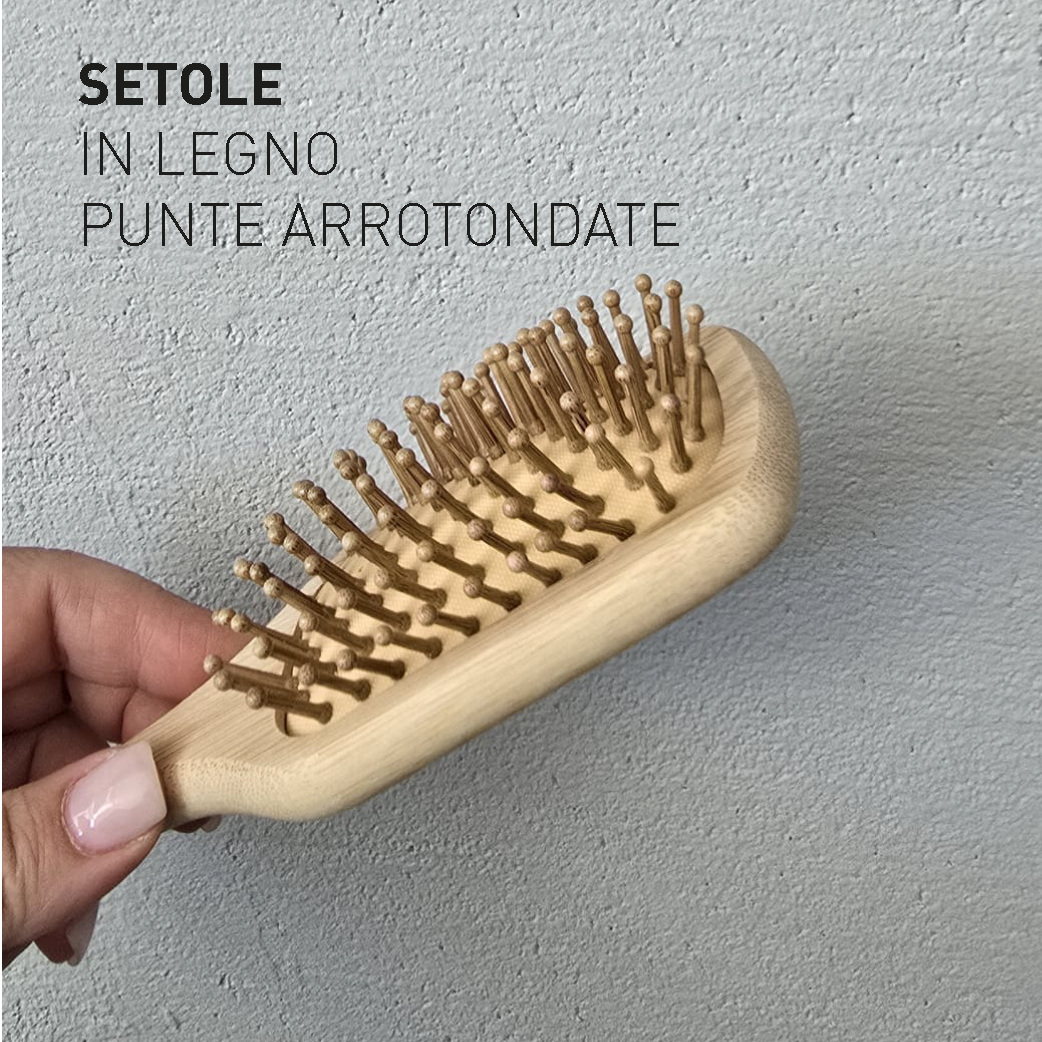 Spazzola Capelli in bamboo Personalizzata